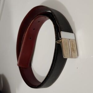 Vintage YSL Belt black/cognac color USED SEE PICTURES Holes
